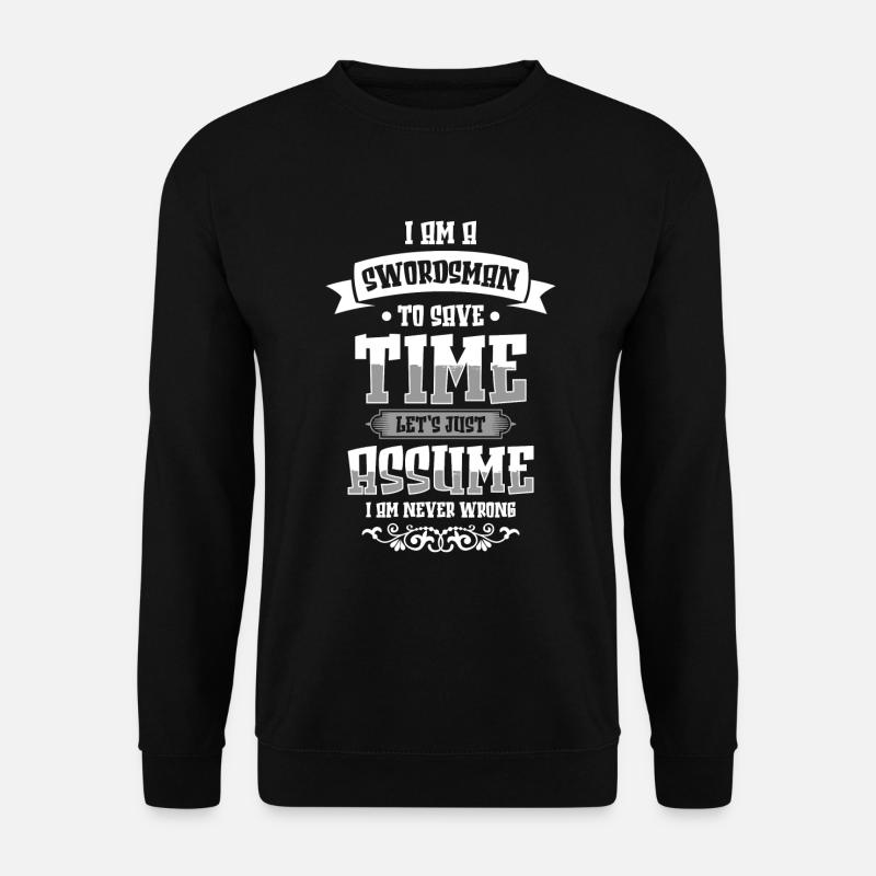 Krieger Kämpfer Dolch Kampf - Unisex Pullover - Schwarz