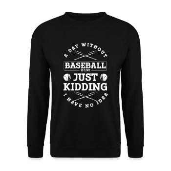 Joueur de baseball gagnant Softball USA - Sweat-shirt Unisexe - noir - Devant - Alina (178cm) & Michal (187cm)
