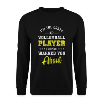 Sport Ball Trainer - Unisex Sweatshirt - black - Front - Alina (178cm) & Michal (187cm)