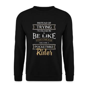 Piste de moto Piste Fils - Sweat-shirt Unisexe - noir - Devant - Alina (178cm) & Michal (187cm)