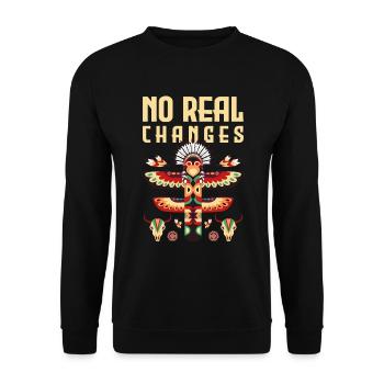 Totem Rituel Corbeau Gardien - Sweat-shirt Unisexe - noir - Devant - Alina (178cm) & Michal (187cm)