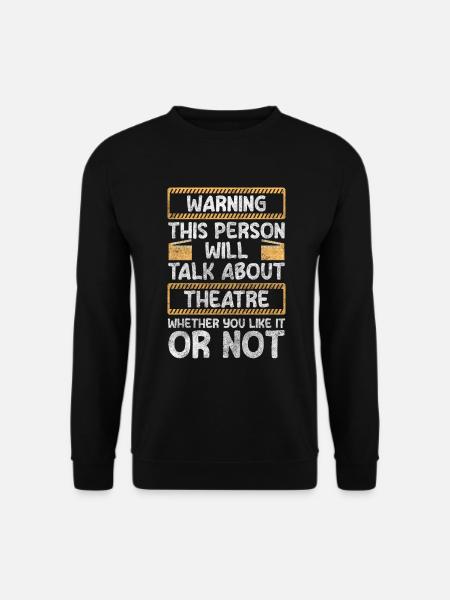 Actress Drama - Unisex Sweatshirt - black