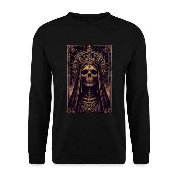 Santa muerte - Sweat-shirt Unisexe - noir - Devant - Alina (178cm) & Michal (187cm)