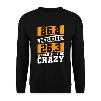 Marathon Runner Triathlon Strength - Unisex Sweatshirt - black - Front - Alina (178cm) & Michal (187cm)