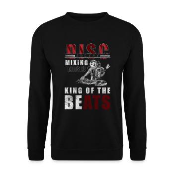 Dj Celebrate Vinyl - Unisex Sweatshirt - black - Front - Alina (178cm) & Michal (187cm)