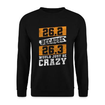 Runners Sports Competition No Excuses - Unisex Sweatshirt - black - Front - Alina (178cm) & Michal (187cm)