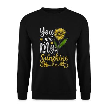 Nature Odeur Amour Saint Valentin - Sweat-shirt Unisexe - noir - Devant - Alina (178cm) & Michal (187cm)