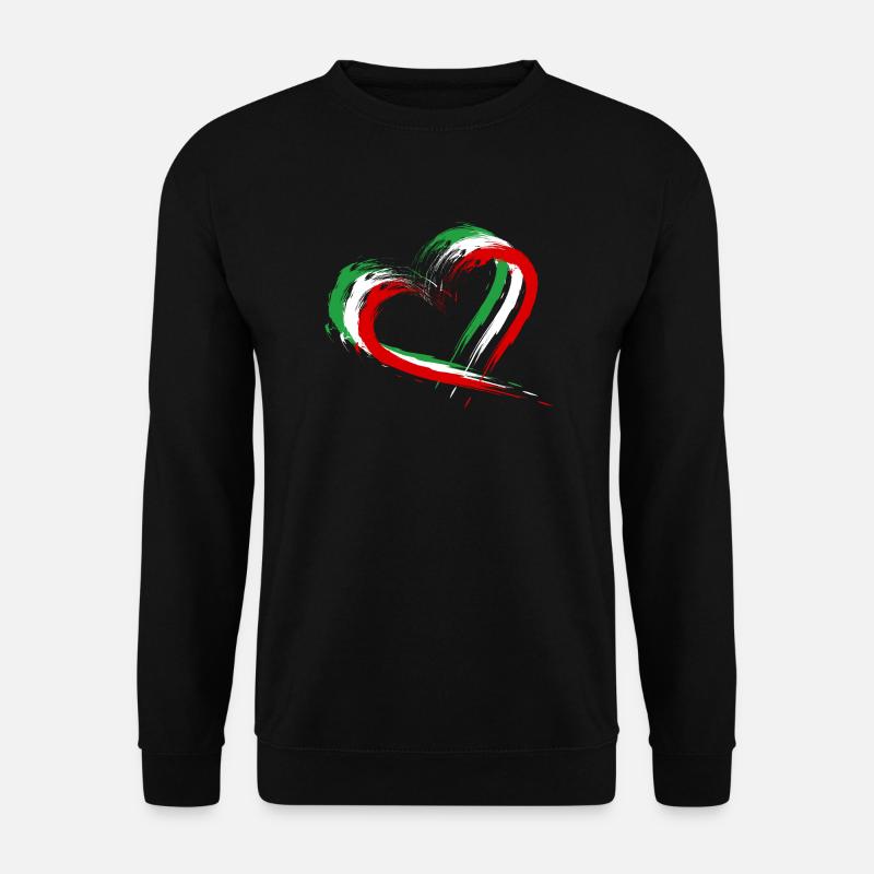 Iran Flagge Herz Farben - Unisex Pullover - Schwarz