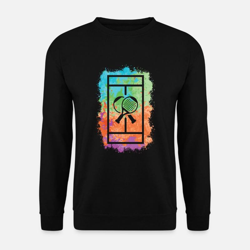 Padel Tennis Padelspieler Paddle Padel-Tennis - Unisex Pullover - Schwarz