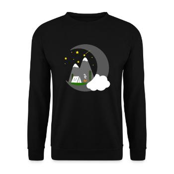 CAMPEN STAR HEAVEN - Sweat-shirt Unisexe - noir - Devant - Alina (178cm) & Michal (187cm)