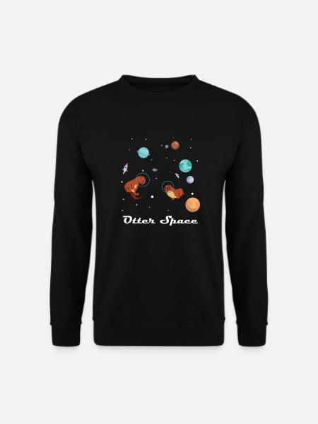 Otter Space Shirt for Space Explorers - Unisex Sweatshirt - black