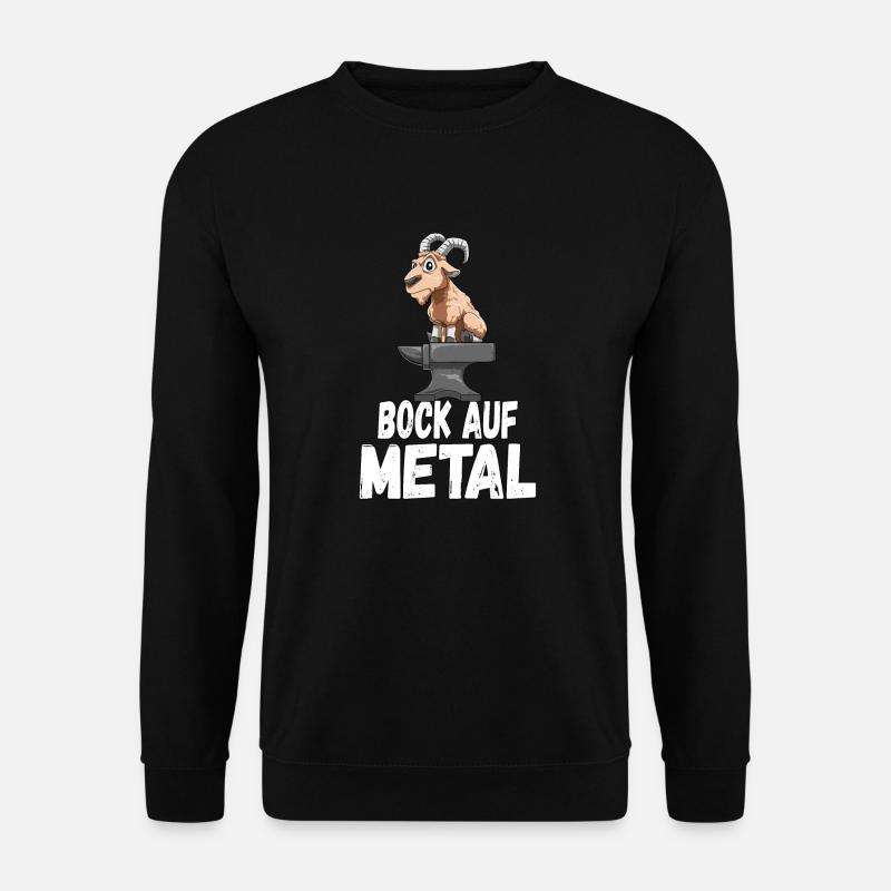 Bock auf Metal - Unisex Pullover - Schwarz
