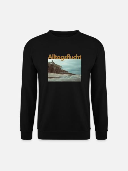 Alltagsflucht Strand - Unisex Pullover - Schwarz