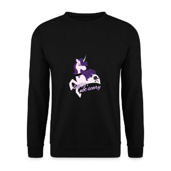 Sexy Gothic Unicorn / Sexy Unicorn - Unisex Sweatshirt - black - Front - Alina (178cm) & Michal (187cm)