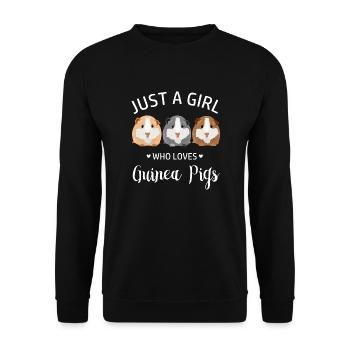 Juste une fille qui aime les cobayes - Sweat-shirt Unisexe - noir - Devant - Alina (178cm) & Michal (187cm)
