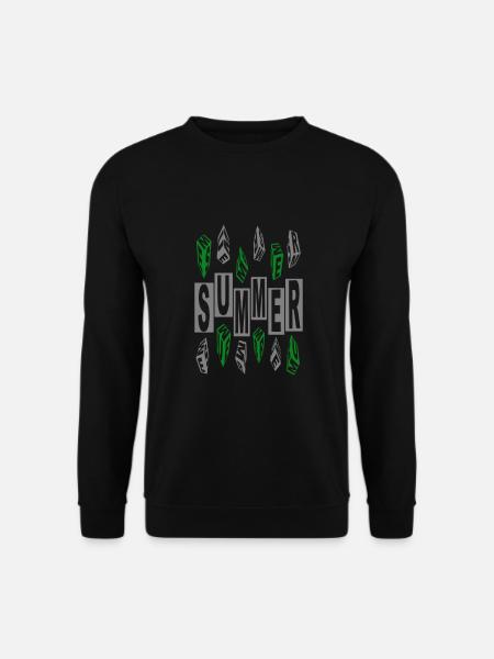 Summer dynamisch grün-grau - Unisex Pullover - Schwarz