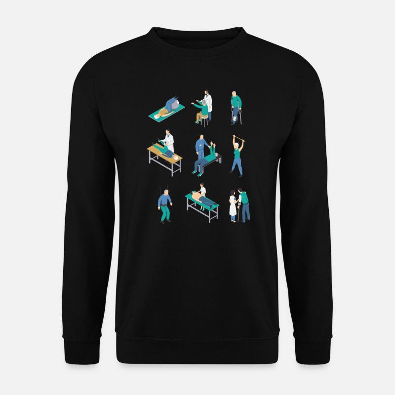 Physiotherapeut Physiotherapeut Gesundheitswesen - Unisex Pullover - Schwarz