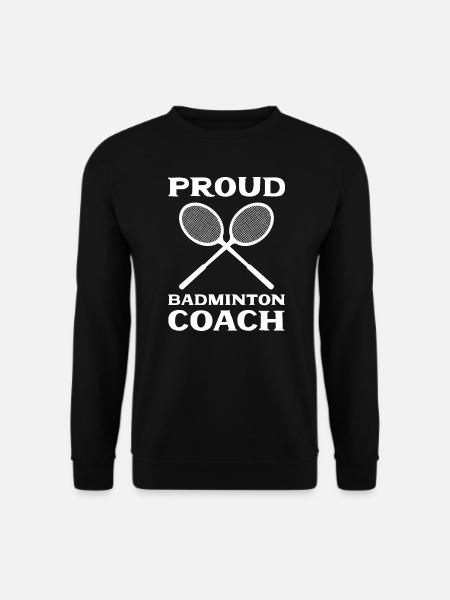 Badminton Proud- Badminton Trainer - Unisex Pullover - Schwarz