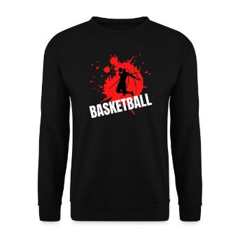 t-shirt basketball - Sweat-shirt Unisexe - noir - Devant - Alina (178cm) & Michal (187cm)