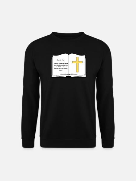 Jesaja 43 1 - Unisex Pullover - Schwarz