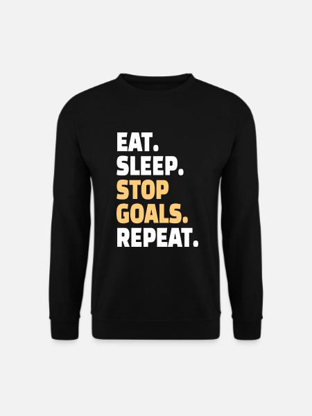 GOALKEEPER: Stop Goals - Unisex Pullover - Schwarz