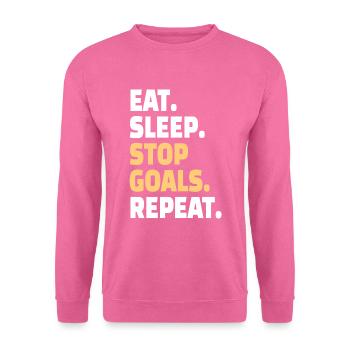 GOALKEEPER: Stop Goals - Unisex Pullover - Pink - Vorne