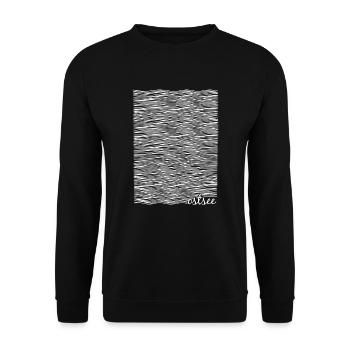 Ostsee-Liebe, Ostsee-Fans - Unisex Pullover - Schwarz - Vorne - Alina (178cm) & Michal (187cm)