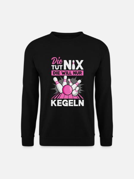 Kegeln Kegler Kegel Kegelbahn Kegeltour - Unisex Pullover - Schwarz