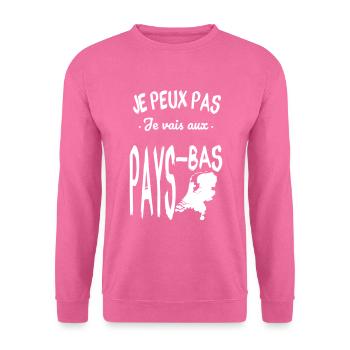 Je peux pas je vais aux Pays-Bas - Sweat-shirt Unisexe - rose - Devant