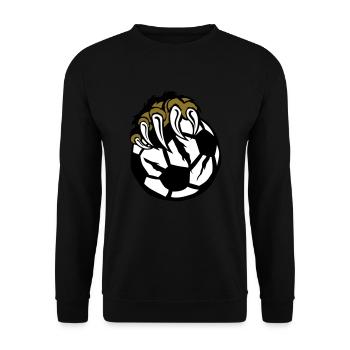 foot paw claws beast wild bear - Unisex Sweatshirt - black - Front - Alina (178cm) & Michal (187cm)