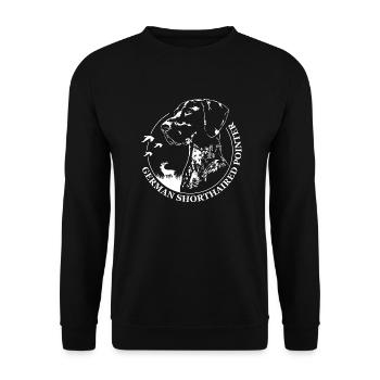 GERMAN SHORTHAIRED POINTER Dog Wilsign's Hounds - Unisex Sweatshirt - black - Front - Alina (178cm) & Michal (187cm)