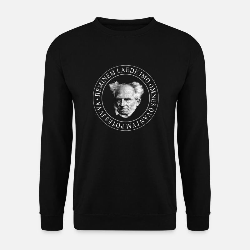 ARTHUR SCHOPENHAUER MORAL PHILOSOPHY PHILOSOPHER - Unisex Sweatshirt - black