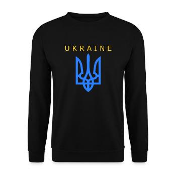 Ukraine - Unisex Sweatshirt - black - Front - Alina (178cm) & Michal (187cm)