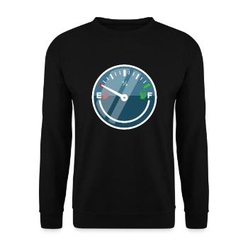 Jauge de carburant pour les buveurs de bière Bière Amateurs de bière - Sweat-shirt Unisexe - noir - Devant - Alina (178cm) & Michal (187cm)