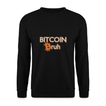 Cryptomonnaie | Cadeaux Bitcoin BTC Blockchain - Sweat-shirt Unisexe - noir - Devant - Alina (178cm) & Michal (187cm)