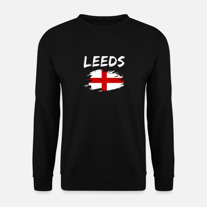 Leeds England - Unisex Pullover - Schwarz