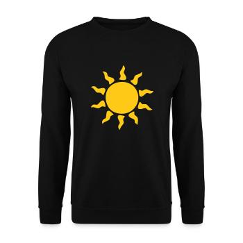 Sonne - Unisex Pullover - Schwarz - Vorne - Alina (178cm) & Michal (187cm)