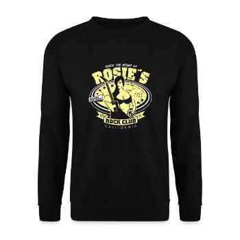 Rosies Rock Club - Unisex Pullover - Schwarz - Vorne - Alina (178cm) & Michal (187cm)
