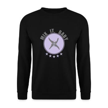 MIx it Baby - Unisex Pullover - Schwarz - Vorne - Alina (178cm) & Michal (187cm)