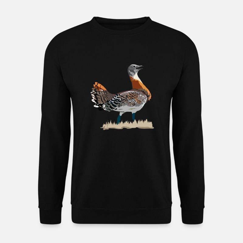 Großtrappe - Unisex Pullover - Schwarz