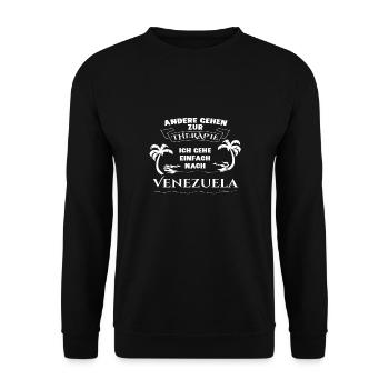 Venezuela - therapy - holiday - Unisex Sweatshirt - black - Front - Alina (178cm) & Michal (187cm)