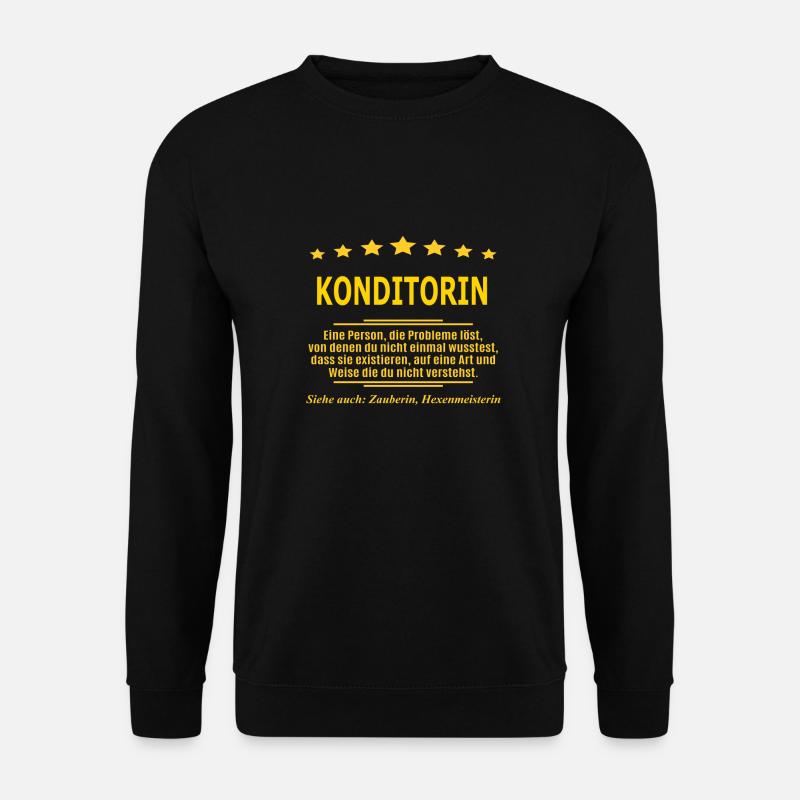 KONDITORIN - Unisex Pullover - Schwarz