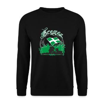 Bremen - Unisex Sweatshirt - black - Front - Alina (178cm) & Michal (187cm)