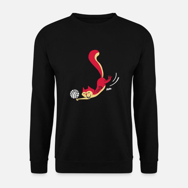 Beach Volley Eichhörnchen - Unisex Pullover - Schwarz