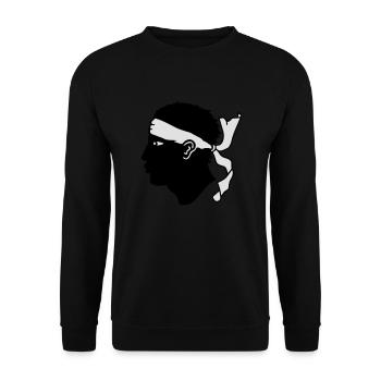Korsika - Unisex Pullover - Schwarz - Vorne - Alina (178cm) & Michal (187cm)