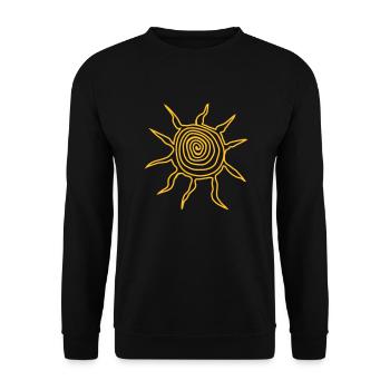 Sonne - Unisex Pullover - Schwarz - Vorne - Alina (178cm) & Michal (187cm)