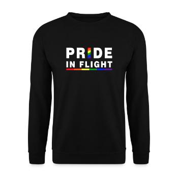 Stolz im Flug - Unisex Pullover - Schwarz - Vorne - Alina (178cm) & Michal (187cm)