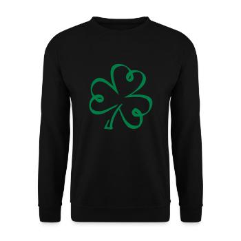 Shamrock - Sweat-shirt Unisexe - noir - Devant - Alina (178cm) & Michal (187cm)
