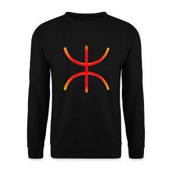 Amazigh - Sweat-shirt Unisexe - noir - Devant - Alina (178cm) & Michal (187cm)