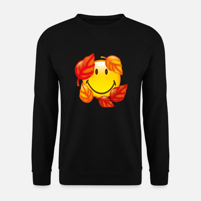 Smiley Autumn - Unisex Pullover - Schwarz